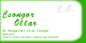 csongor ollar business card