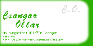 csongor ollar business card